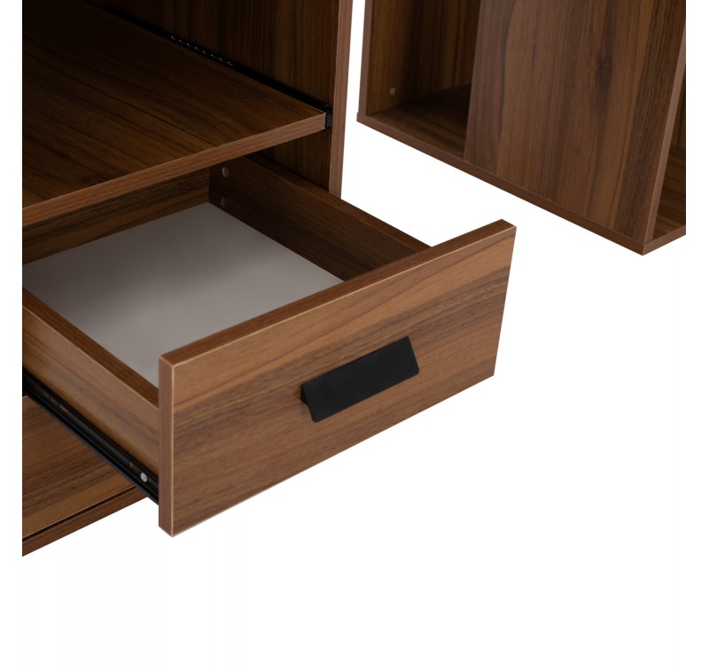 ΓΡΑΦΕΙΟ ΜΕΛΑΜΙΝΗΣ STATUS HM2026.03 WALNUT 120Χ55Χ76 εκ.