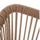 ΠΟΛΥΘΡΟΝΑ ΑΛΟΥΜΙΝΙΟΥ NOJO HM5771.02 ΓΚΡΙ ΜΕ P.E.TWIST RATTAN ΜΠΕΖ 55x63x82Y εκ.
