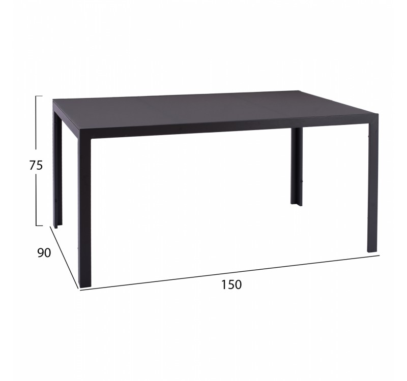 ΣΕΤ ΤΡΑΠΕΖΑΡΙΑΣ 7 ΤΜΧ ΤΡΑΠΕΖΙ ΓΚΡΙ 150X90 ΚΑΙ ΠΟΛΥΘΡΟΝΑ ΜΕ ΜΑΞΙΛΑΡΙ ΓΚΡΙ HM11521.01