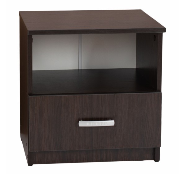 ΚΟΜΟΔΙΝΟ ΜΕ ΣΥΡΤΑΡΙ ADLER HM2431.02 ΜΕΛΑΜΙΝΗ WENGE 45x40x48Υεκ.