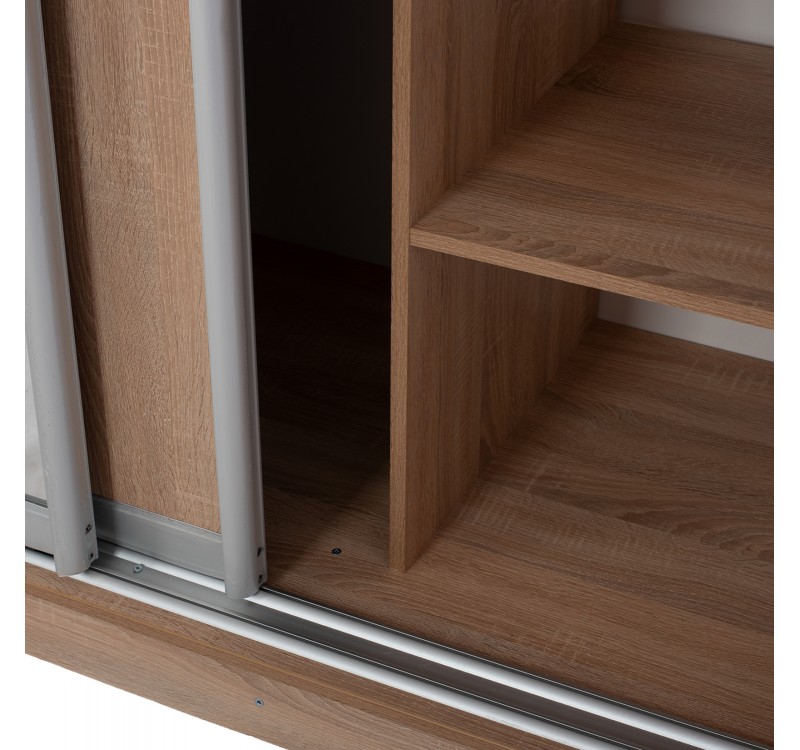 ΝΤΟΥΛΑΠΑ 3ΦΥΛΛΗ ΣΥΡΟΜΕΝΗ ΜΕ ΚΑΘΡΕΠΤΗ SONAMA OAK HM2435  200X60X210Υεκ