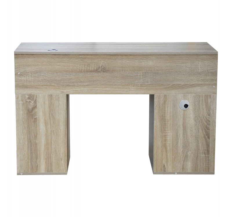 ΓΡΑΦΕΙΟ ΜΕΛΑΜΙΝΗΣ STATUS HM2026.02 SONOMA-ΛΕΥΚΟ 120Χ55Χ76 εκ.