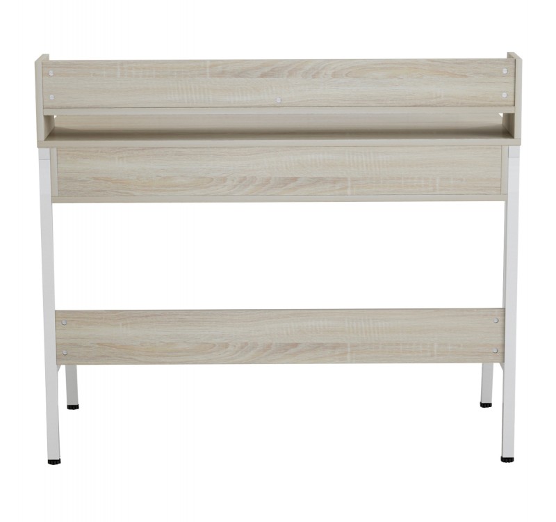 ΓΡΑΦΕΙΟ OLIVIER HM2129.01 ΜΕΛΑΜΙΝΗ ΣΕ SONAMA-ΛΕΥΚΟ-ΛΕΥΚΟΣ ΜΕΤΑΛΛΙΚΟΣ ΣΚΕΛΕΤΟΣ 104x48x89Υεκ