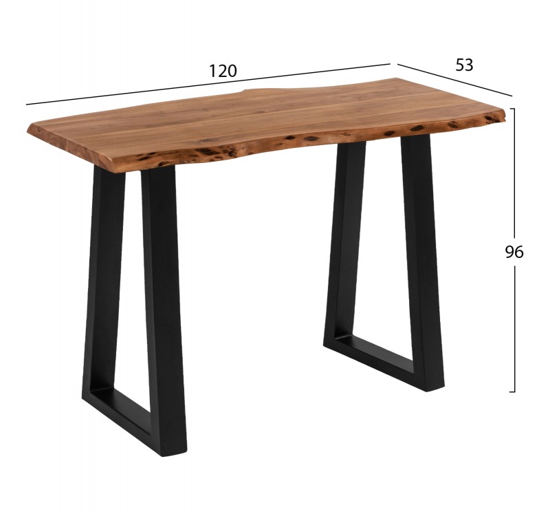 ΣΤΑΝΤ ΜΠΑΡ MONTANA 4εκ.ΠΑΧΟΥΣ ΑΠΟ ΜΑΣΙΦ ΞΥΛΟ ΑΚΑΚΙΑΣ HM8463.11 120x53x96Υ εκ.