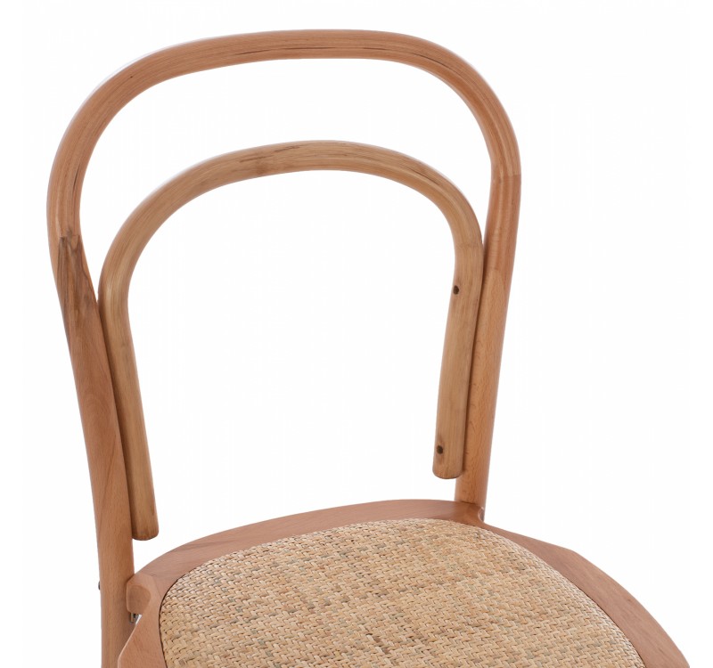 ΞΥΛΙΝΗ ΚΑΡΕΚΛΑ ΒΙΕΝΝΗΣ ALIYAH ΣΤΟΙΒΑΖΟΜΕΝΗ ΑΠΟ ΞΥΛΟ ΟΞΙΑΣ ΣΕ ΦΥΣΙΚΟ HM8644.01 45x54x89 εκ.