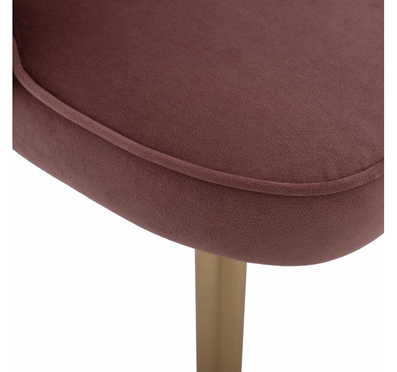 ΚΑΡΕΚΛΑ AVIE HM8737.02 ΒΕΛΟΥΔΟ ΣΑΠΙΟ ΜΗΛΟ ΜΕ ΜΕΤΑΛΛΙΚΟ ΧΡΥΣΟ ΣΚΕΛΕΤΟ 48x48x85 εκ.