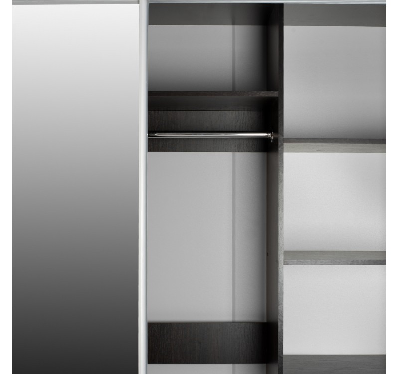 ΝΤΟΥΛΑΠΑ ΣΥΡΟΜΕΝΗ ADLER ΜΕΛΑΜΙΝΗΣ WENGE ΜΕ ΚΑΘΡΕΠΤΗ HM2437.02  180X60X210Υεκ.