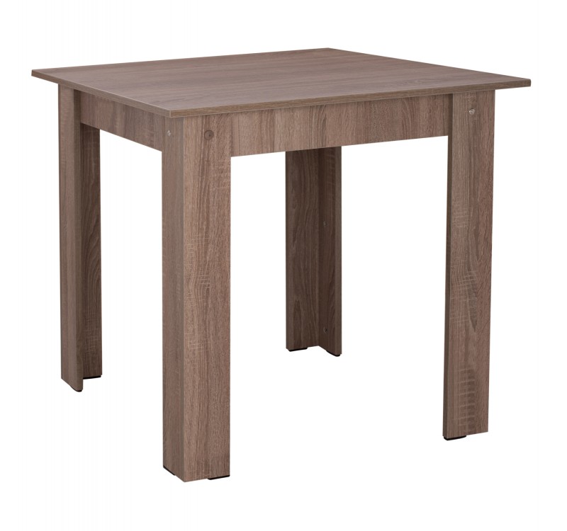 ΤΡΑΠΕΖΙ ΚΟΥΖΙΝΑΣ KELVIN HM2427.05, SONOMA OAK TRUFFLE, 80x80x77εκ.