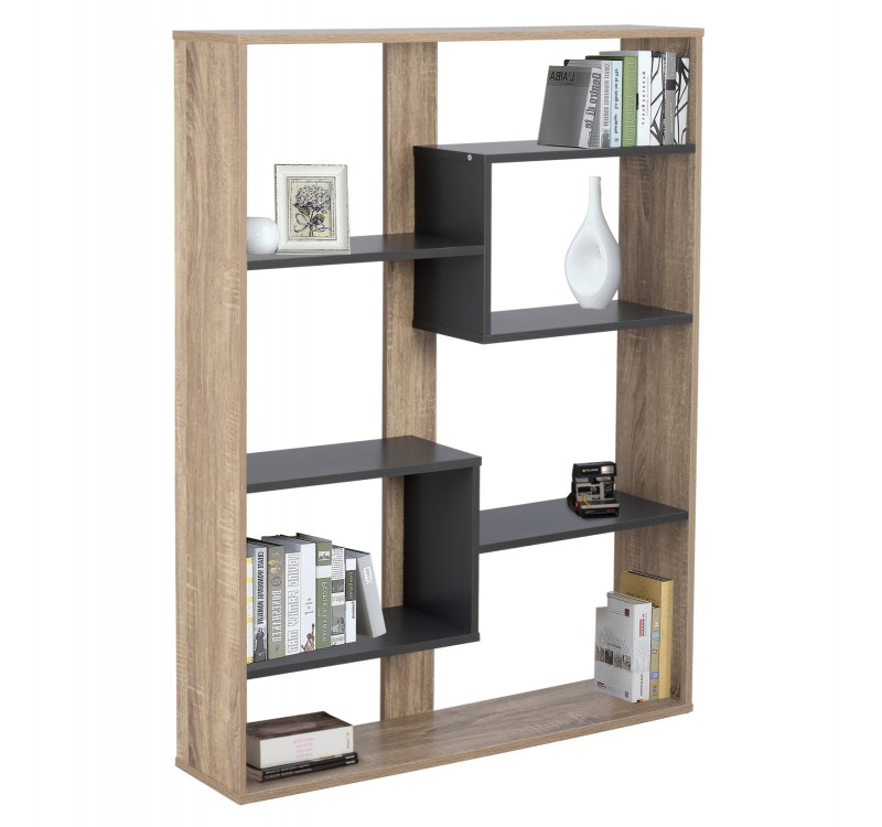 ΒΙΒΛΙΟΘΗΚΗ MARCELINE HM8772.02 100Χ21Χ124,5 ΓΚΡΙ