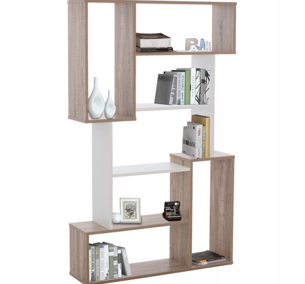 ΒΙΒΛΙΟΘΗΚΗ SHAY HM8768.01 85X22X140 ΛΕΥΚΟ