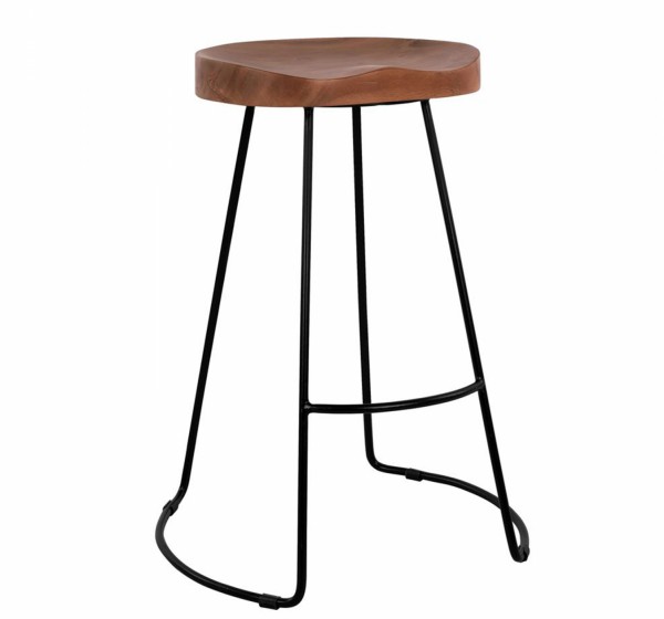 ΣΚΑΜΠΟ ΜΕΣΑΙΟΥ ΥΨΟΥΣ ELEANOR ΑΠΟ ΜΑΣΙΦ ΞΥΛΟ ΑΚΑΚΙΑΣ 49Χ42Χ67Υεκ. HM8487.11