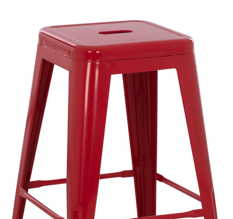 ΣΚΑΜΠΟ ΜΕΣΑΙΟΥ ΥΨΟΥΣ ΜΕΤΑΛΛΙΚΟ HM8573.04 MELITA ΣΕ KOKKINO 43x43x67Yεκ.