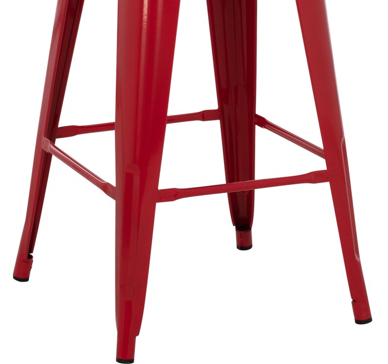 ΣΚΑΜΠΟ ΜΕΣΑΙΟΥ ΥΨΟΥΣ ΜΕΤΑΛΛΙΚΟ HM8573.04 MELITA ΣΕ KOKKINO 43x43x67Yεκ.