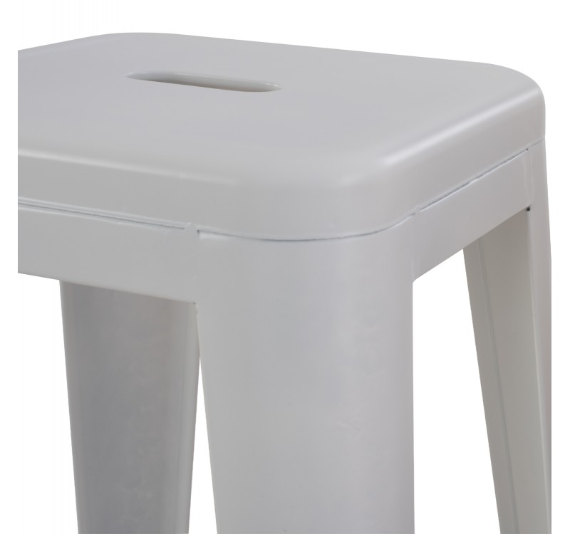 ΣΚΑΜΠΟ BAR ΜΕΤΑΛΛΙΚΟ MELITA ΣΕ ΛΕΥΚΟ ΜΑΤ HM8642.21 43x43x78 εκ.