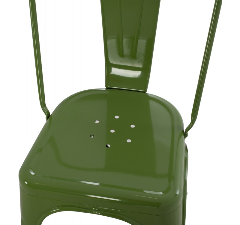 ΚΑΡΕΚΛΑ ΜΕΤΑΛΛΙΚΗ MELITA ΣΕ LIGHT OLIVE GREEN 43x50x82Y εκ. HM8641.13