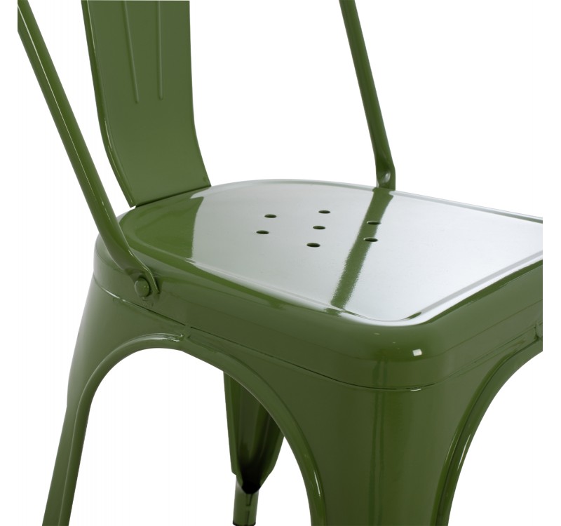 ΚΑΡΕΚΛΑ ΜΕΤΑΛΛΙΚΗ MELITA ΣΕ LIGHT OLIVE GREEN 43x50x82Y εκ. HM8641.13