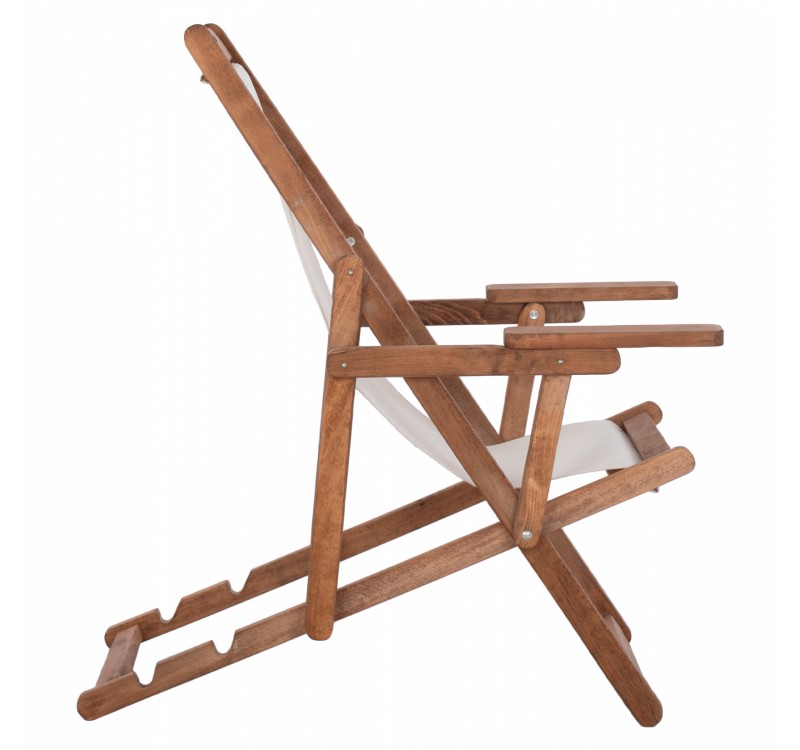 ΣΕΖΛΟΝΓΚ ΛΗΜΝΟΣ ΜΕ ΜΠΡΑΤΣΑ ΕΜΠ/ΣΜΟΣ ΚΑΡΥΔΙ ΜΕ PVC 2Χ1 ΕΚΡΟΥ HM11433.01 62,5x97x105εκ.