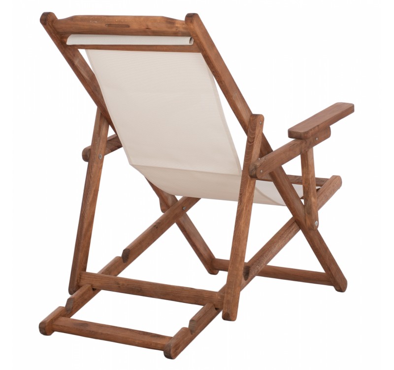 ΣΕΖΛΟΝΓΚ ΛΗΜΝΟΣ ΜΕ ΜΠΡΑΤΣΑ ΕΜΠ/ΣΜΟΣ ΚΑΡΥΔΙ ΜΕ PVC 2Χ1 ΕΚΡΟΥ HM11433.01 62,5x97x105εκ.