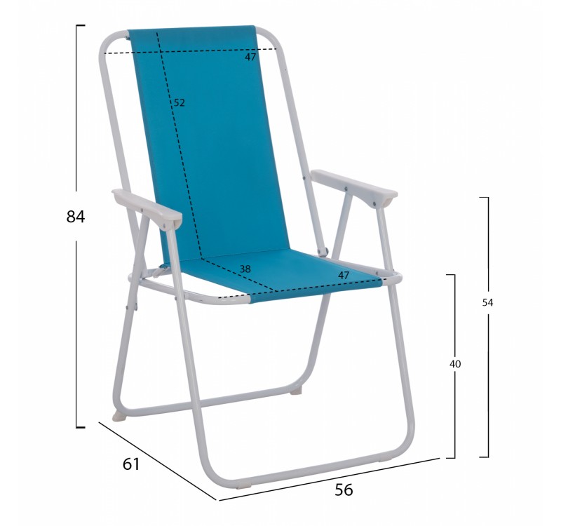 ΚΑΡΕΚΛΑ ΠΑΡΑΛΙΑΣ DEVAL ΠΤΥΣΣΟΜΕΝΗ ΣΙΕΛ ΜΕ ΨΗΛΗ ΠΛΑΤΗ HM5148 ΜΕΤΑΛΛΙΚΗ