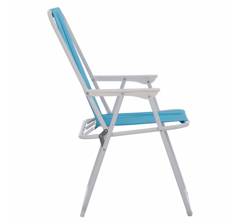 ΚΑΡΕΚΛΑ ΠΑΡΑΛΙΑΣ DEVAL ΠΤΥΣΣΟΜΕΝΗ ΣΙΕΛ ΜΕ ΨΗΛΗ ΠΛΑΤΗ HM5148 ΜΕΤΑΛΛΙΚΗ