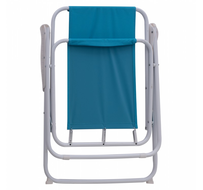 ΚΑΡΕΚΛΑ ΠΑΡΑΛΙΑΣ DEVAL ΠΤΥΣΣΟΜΕΝΗ ΣΙΕΛ ΜΕ ΨΗΛΗ ΠΛΑΤΗ HM5148 ΜΕΤΑΛΛΙΚΗ