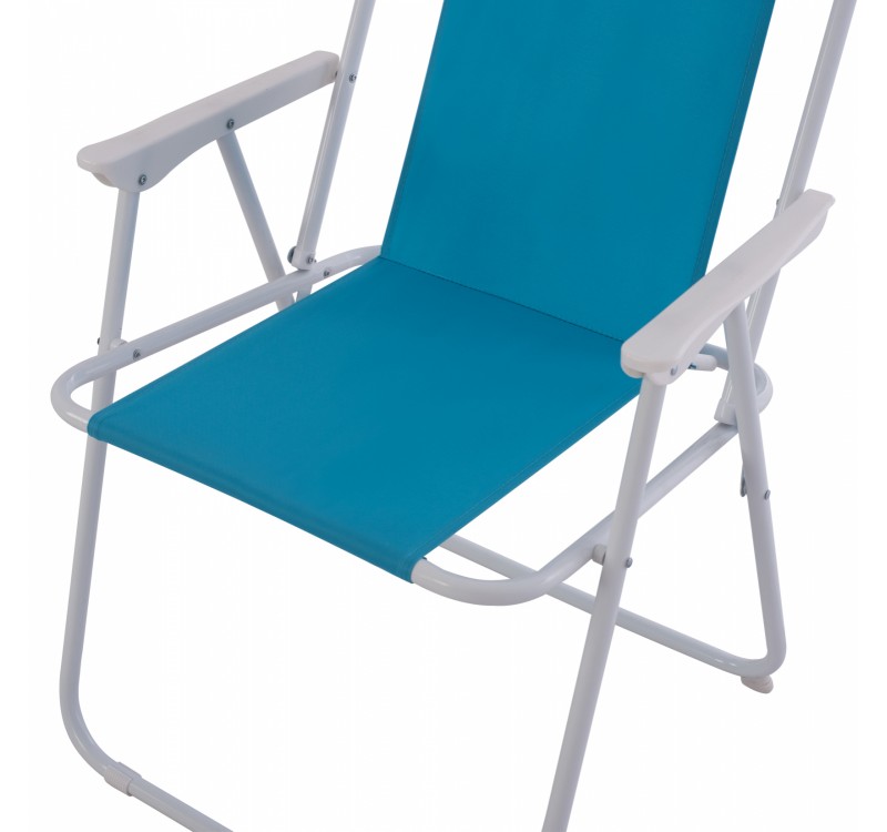 ΚΑΡΕΚΛΑ ΠΑΡΑΛΙΑΣ DEVAL ΠΤΥΣΣΟΜΕΝΗ ΣΙΕΛ ΜΕ ΨΗΛΗ ΠΛΑΤΗ HM5148 ΜΕΤΑΛΛΙΚΗ