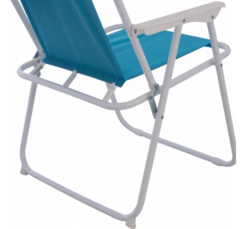 ΚΑΡΕΚΛΑ ΠΑΡΑΛΙΑΣ DEVAL ΠΤΥΣΣΟΜΕΝΗ ΣΙΕΛ ΜΕ ΨΗΛΗ ΠΛΑΤΗ HM5148 ΜΕΤΑΛΛΙΚΗ