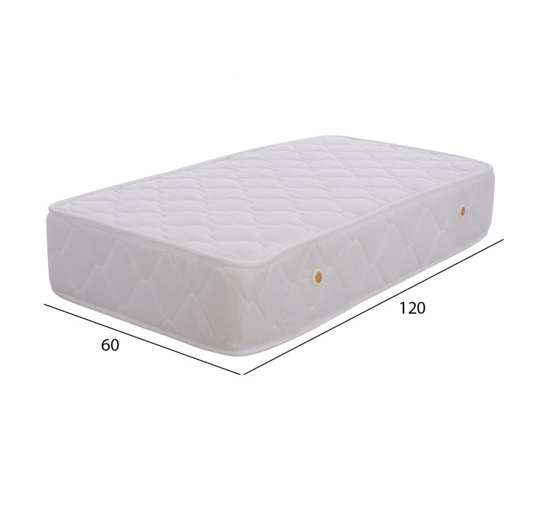 ΣΤΡΩΜΑ BABYCLOUD HM642.01 BONELL SPRING 60X120 ΛΕΥΚΟ