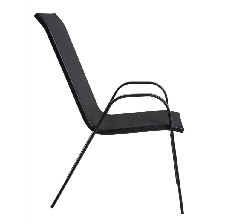 ΠΟΛΥΘΡΟΝΑ ΕΞ.ΧΩΡΟΥ LEON HM5000.03 ΜΕΤΑΛΛΙΚΗ ΜΑΥΡΟ ΜΕ TEXTILENE ΜΑΥΡΟ 55x77x95Υεκ