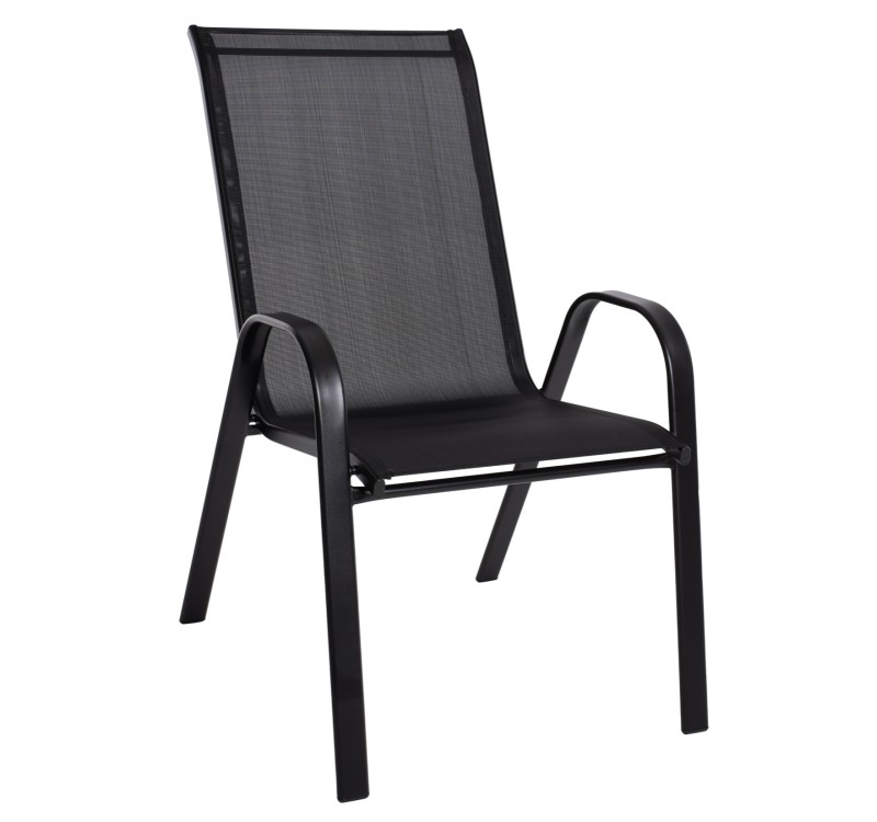 ΠΟΛΥΘΡΟΝΑ ΕΞ.ΧΩΡΟΥ LEON HM5000.03 ΜΕΤΑΛΛΙΚΗ ΜΑΥΡΟ ΜΕ TEXTILENE ΜΑΥΡΟ 55x77x95Υεκ