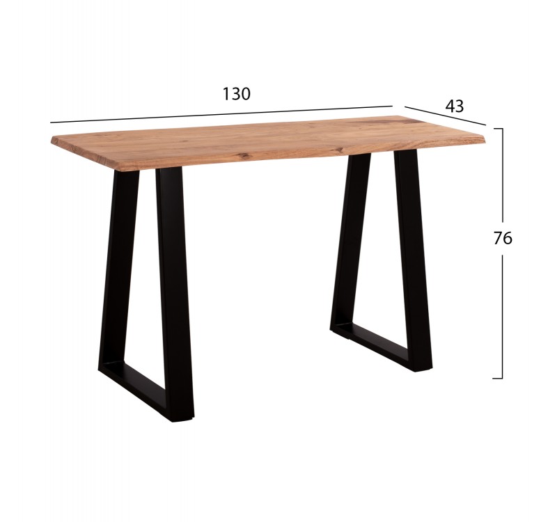 ΚΟΝΣΟΛΑ SOFIA SLIM HM8503.11 ΜΑΣΙΦ ΞΥΛΟ ΑΚΑΚΙΑΣ ΦΥΣΙΚΟ 130X45X76Υεκ.