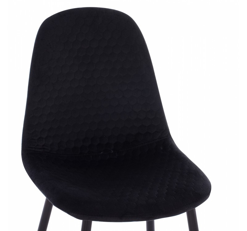 ΚΑΡΕΚΛΑ LUCILLE HM8552.04 ΑΠΟ ΒΕΛΟΥΔΟ ΜΑΥΡΟ ΜΕ ΜΕΤΑΛΛΙΚΟ ΣΚΕΛΕΤΟ 45X56X81Υ εκ.