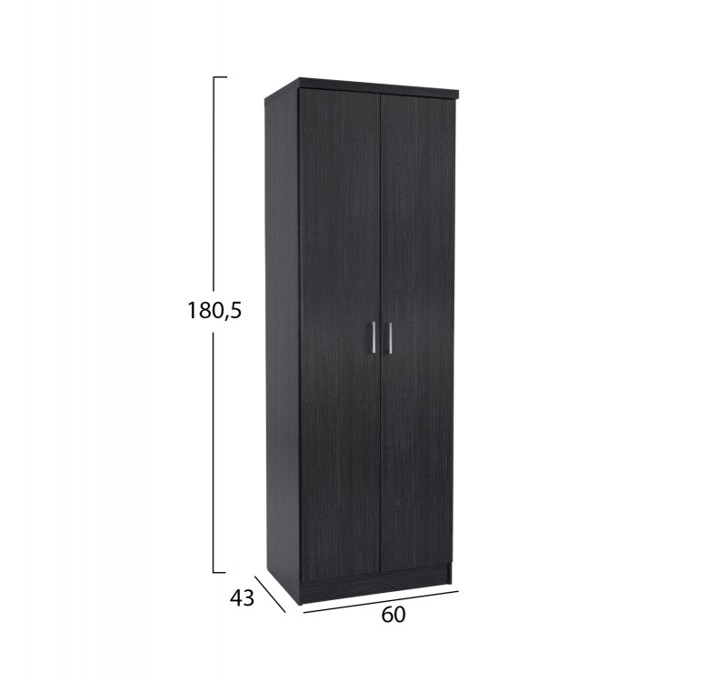 ΠΑΠΟΥΤΣΟΘΗΚΗ ΞΥΛΙΝΗ DAYANNA ΜΕ 6 ΡΑΦΙΑ 60X43X180.5εκ. ZEBRANO HM2379.01