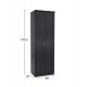 ΠΑΠΟΥΤΣΟΘΗΚΗ ΞΥΛΙΝΗ DAYANNA ΜΕ 6 ΡΑΦΙΑ 60X43X180.5εκ. ZEBRANO HM2379.01