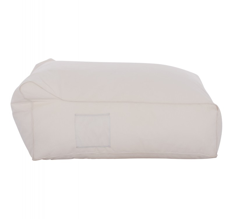 ΠΟΥΦ YAMIN 2ΑΤΟΜΩΝ ΜΕ TEXTILENE 600gr/m2 2X1 ΛΕΥΚΟ HM5773.11 140x140x40-60Υεκ.