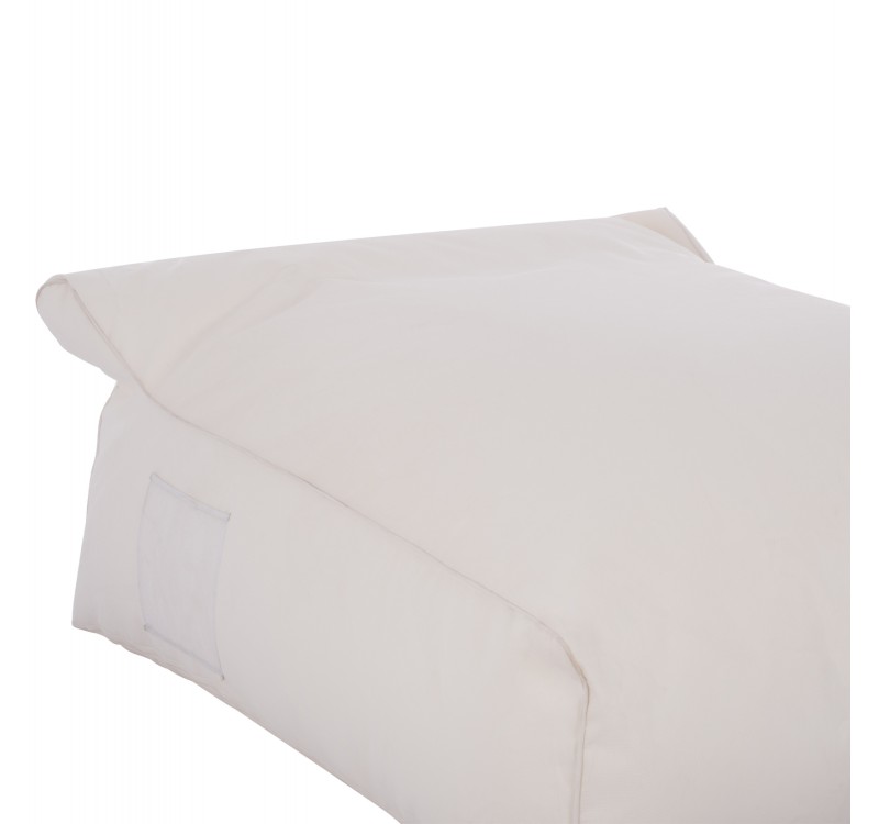 ΠΟΥΦ YAMIN 2ΑΤΟΜΩΝ ΜΕ TEXTILENE 600gr/m2 2X1 ΛΕΥΚΟ HM5773.11 140x140x40-60Υεκ.