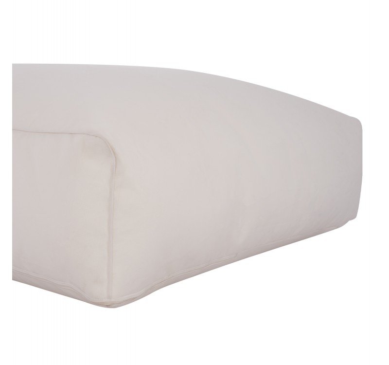 ΠΟΥΦ YAMIN 2ΑΤΟΜΩΝ ΜΕ TEXTILENE 600gr/m2 2X1 ΛΕΥΚΟ HM5773.11 140x140x40-60Υεκ.