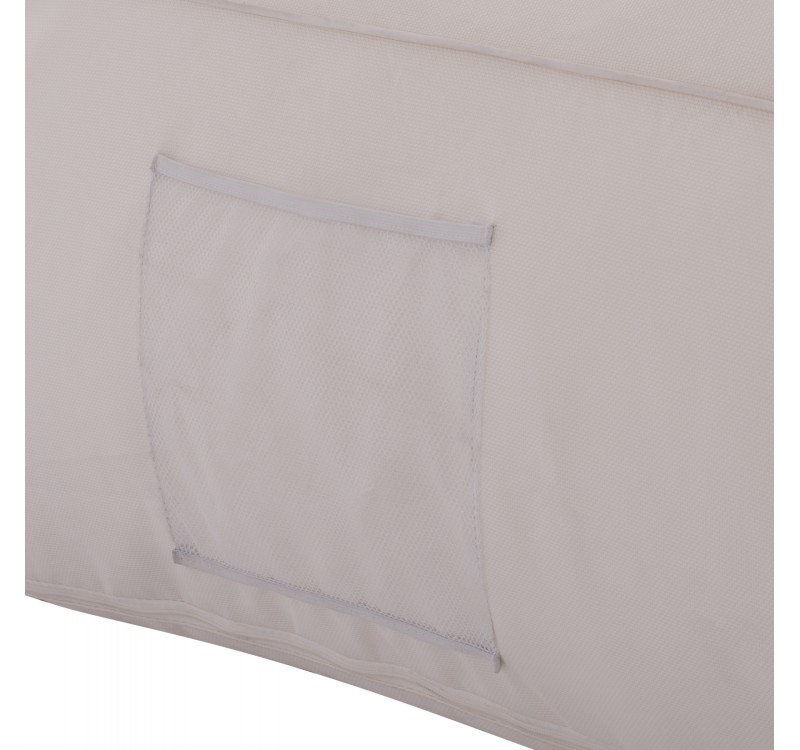 ΠΟΥΦ YAMIN 2ΑΤΟΜΩΝ ΜΕ TEXTILENE 600gr/m2 2X1 ΛΕΥΚΟ HM5773.11 140x140x40-60Υεκ.