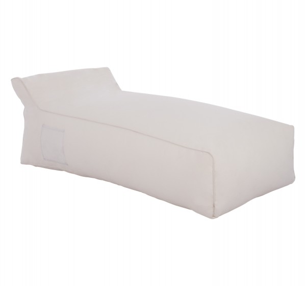 ΠΟΥΦ ΞΑΠΛΩΣΤΡΑ WADELIN HM5774.11 ΜΕ TEXTILINE ΛΕΥΚΟ 190x80x40-60Υ εκ.