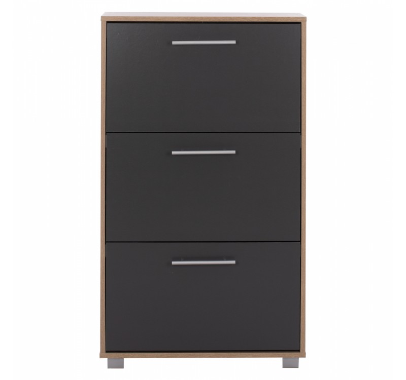 ΠΑΠΟΥΤΣΟΘΗΚΗ ΞΥΛΙΝΗ DAVINA HM2221.04 SONAMA-ΓΚΡΙ 3ΘΕΣΕΩΝ 62Χ24Χ110Υεκ
