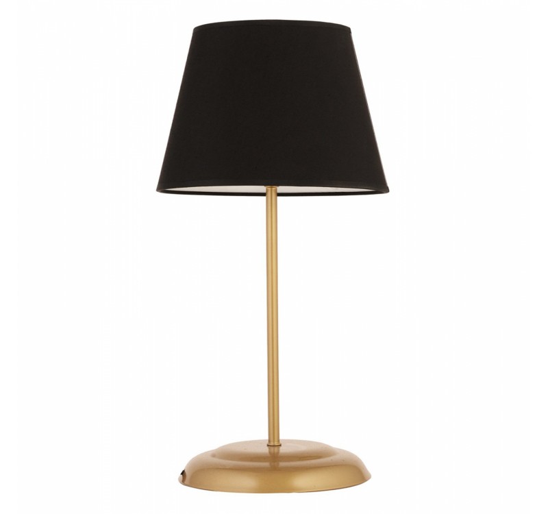 ΦΩΤΙΣΤΙΚΟ ΕΠΙΤΡΑΠΕΖΙΟ ΜΕΤΑΛΛΙΚΟ ΧΡΥΣΟ ΜΕ ΜΑΥΡΟ ΚΑΠΕΛΟ HM7569.02 25x50Υ εκ.