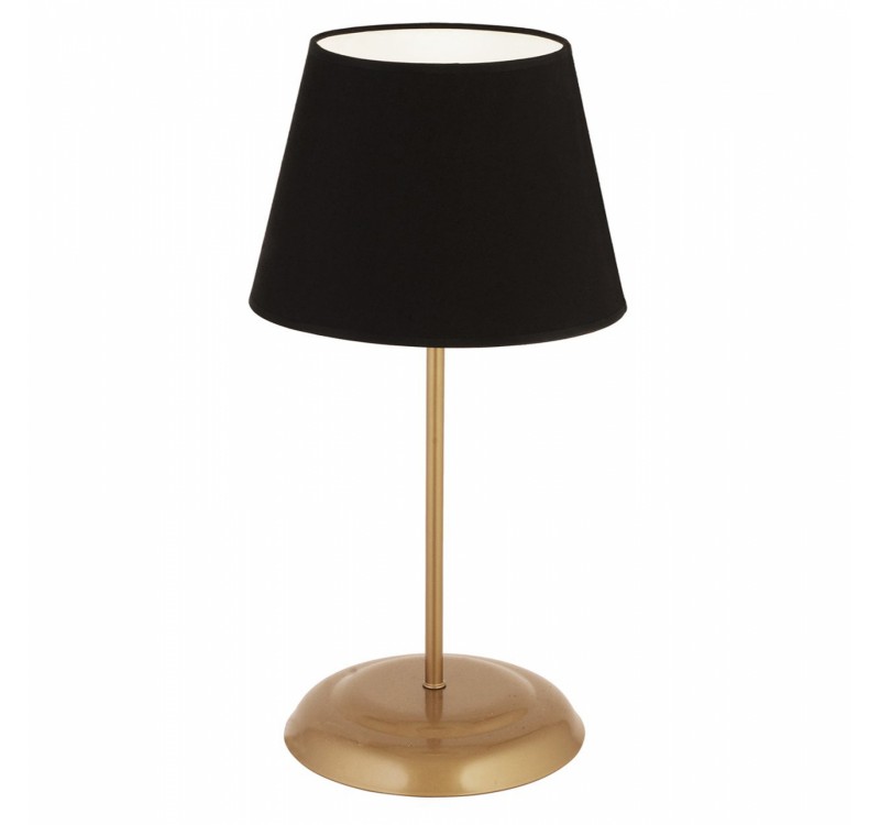 ΦΩΤΙΣΤΙΚΟ ΕΠΙΤΡΑΠΕΖΙΟ ΜΕΤΑΛΛΙΚΟ ΧΡΥΣΟ ΜΕ ΜΑΥΡΟ ΚΑΠΕΛΟ HM7569.02 25x50Υ εκ.