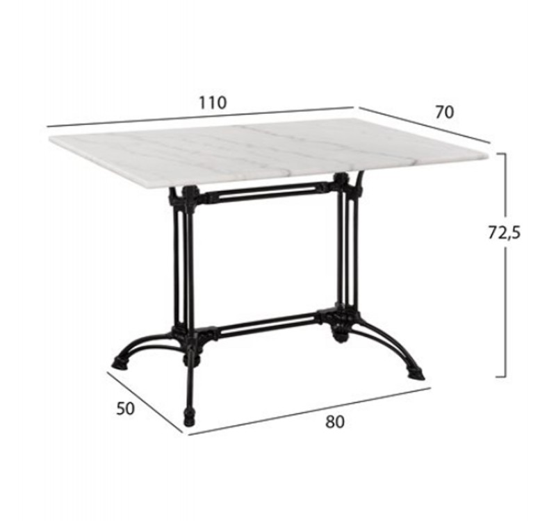 ΣΕΤ ΤΡΑΠΕΖΑΡΙΑΣ 5 TMX ΕΞΩΤΕΡΙΚΟΥ ΧΩΡΟΥ ΜΕ ΜΑΡΜΑΡΙΝΟ ΤΡΑΠΕΖΙ HM11717