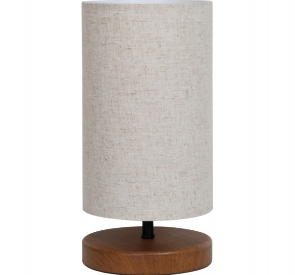 ΦΩΤΙΣΤΙΚΟ ΕΠΙΤΡΑΠΕΖΙΟ ΞΥΛΙΝΟ ΜΕ WICKER ΠΛΕΞΗ ΚΑΦΕ ΜΕ ΕΚΡΟΥ HM7596.02 15x30εκ.