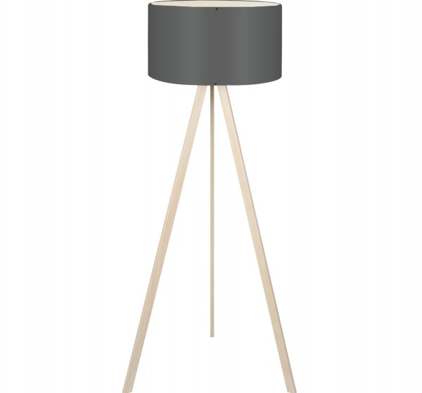 ΦΩΤΙΣΤΙΚΟ ΔΑΠΕΔΟΥ ΞΥΛΙΝΟ CRUZ ΦΥΣΙΚΟ ΜΕ ΣΚΟΥΡΟ ΓΚΡΙ ΚΑΠΕΛΟ HM7578.07 Φ38x140 εκ.