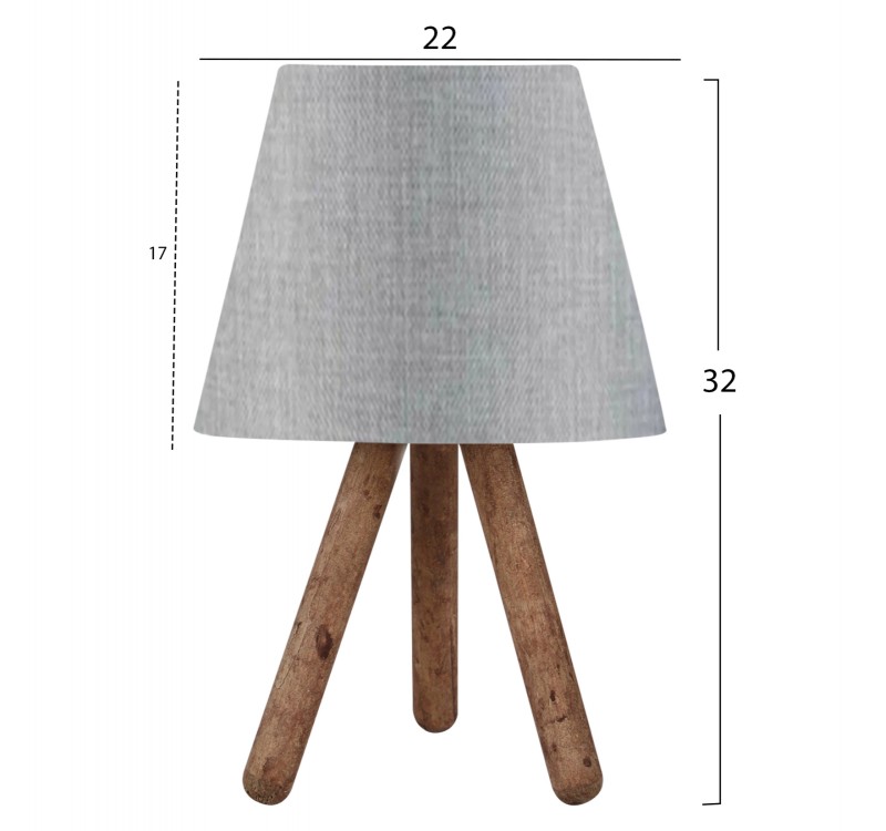 ΦΩΤΙΣΤΙΚΟ ΕΠΙΤΡΑΠΕΖΙΟ HM7598.05 ΦΥΣΙΚΟ ΓΚΡΙ