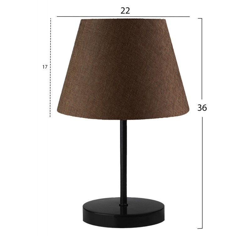 ΦΩΤΙΣΤΙΚΟ ΕΠΙΤΡΑΠΕΖΙΟ HM7602.03 ΜΑΥΡΟ-ΚΑΦΕ