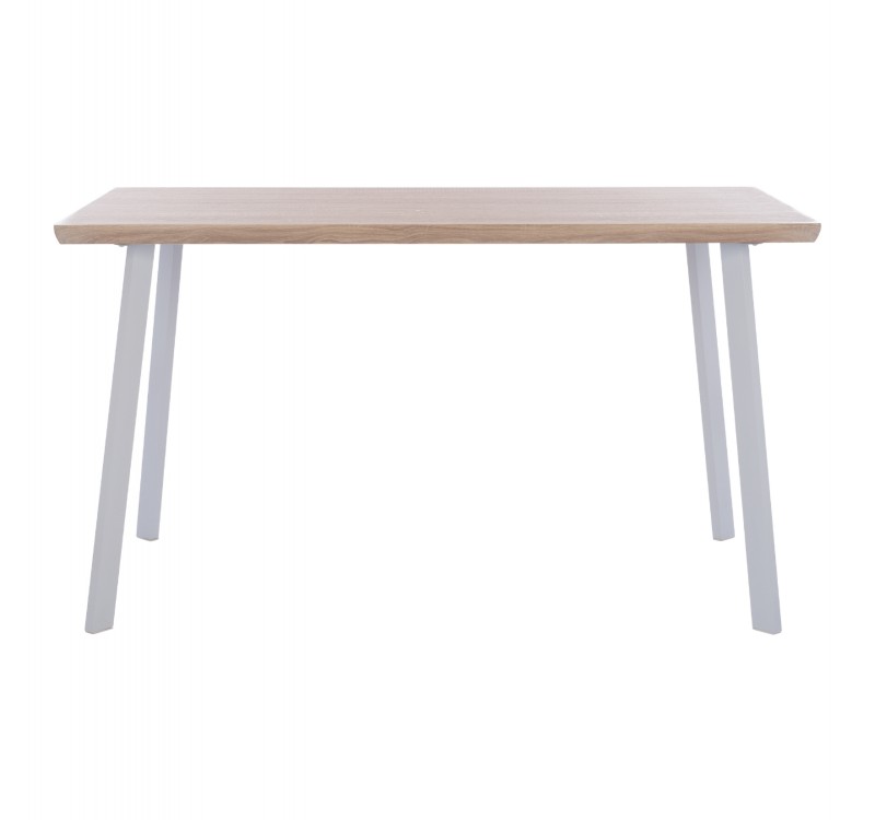 ΤΡΑΠΕΖΙ ΤΡΑΠΕΖΑΡΙΑΣ OFIRA 140X80 SONAMA ΜΕ ΛΕΥΚΑ ΠΟΔΙΑ HM8374.02