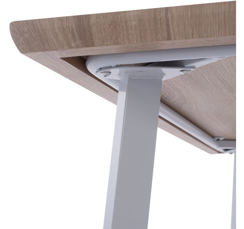 ΤΡΑΠΕΖΙ ΤΡΑΠΕΖΑΡΙΑΣ OFIRA 140X80 SONAMA ΜΕ ΛΕΥΚΑ ΠΟΔΙΑ HM8374.02