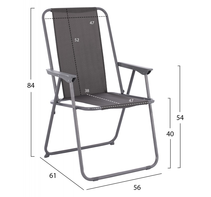 ΚΑΡΕΚΛΑ ΠΑΡΑΛΙΑΣ DEVAL ΜΕ ΨΗΛΗ ΠΛΑΤΗ ΠΤΥΣΣΟΜΕΝΗ ΓΚΡΙ HM5148.01 ΜΕΤΑΛΛΙΚΗ
